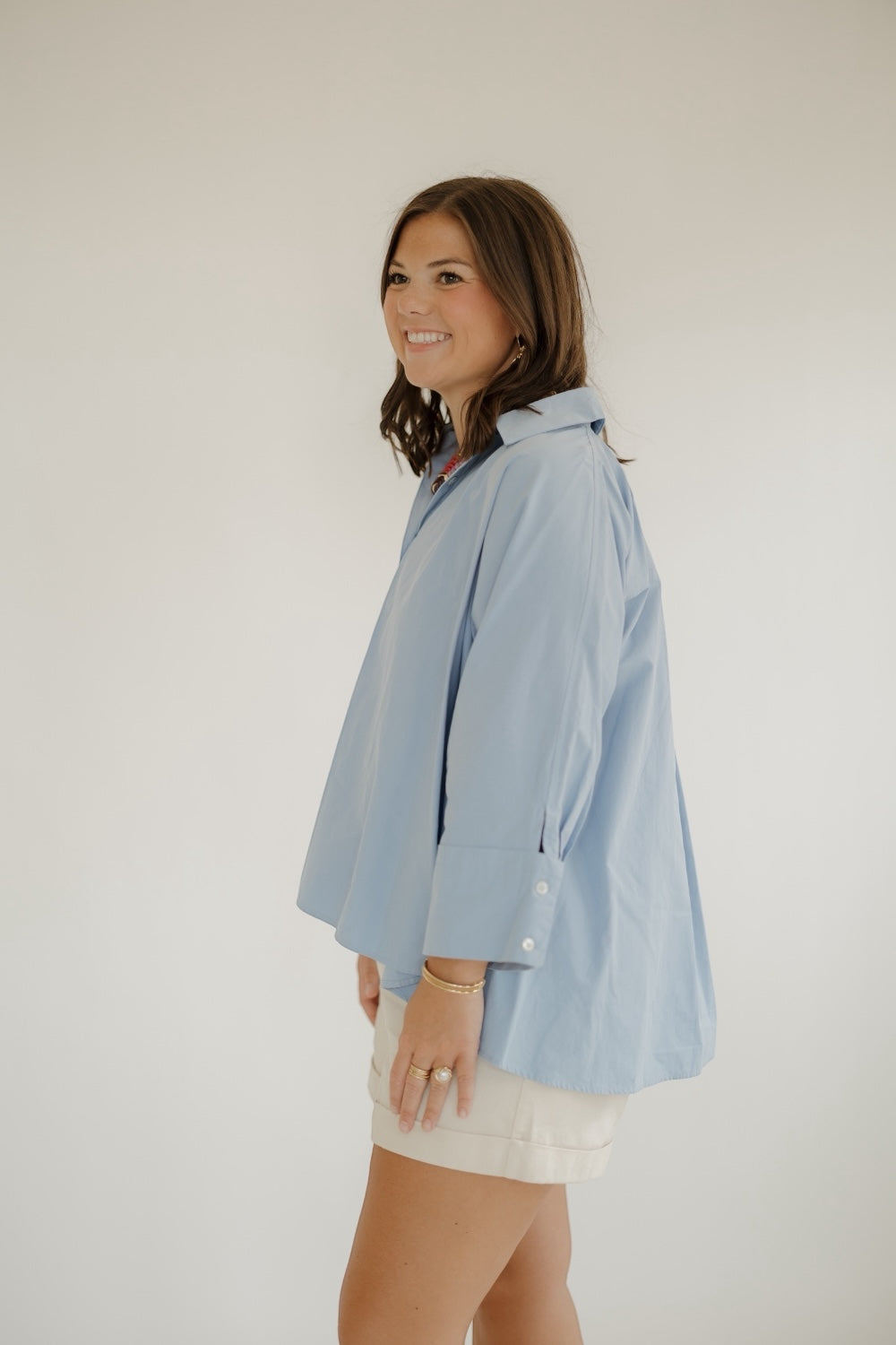 Bonnie Blue Button Down Top