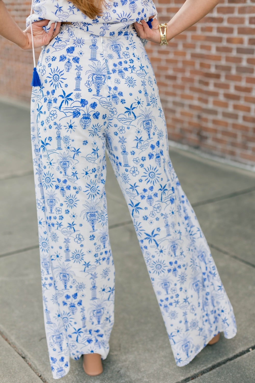 Azul Tropics High Waist Wrap Pants (XS-3XL)