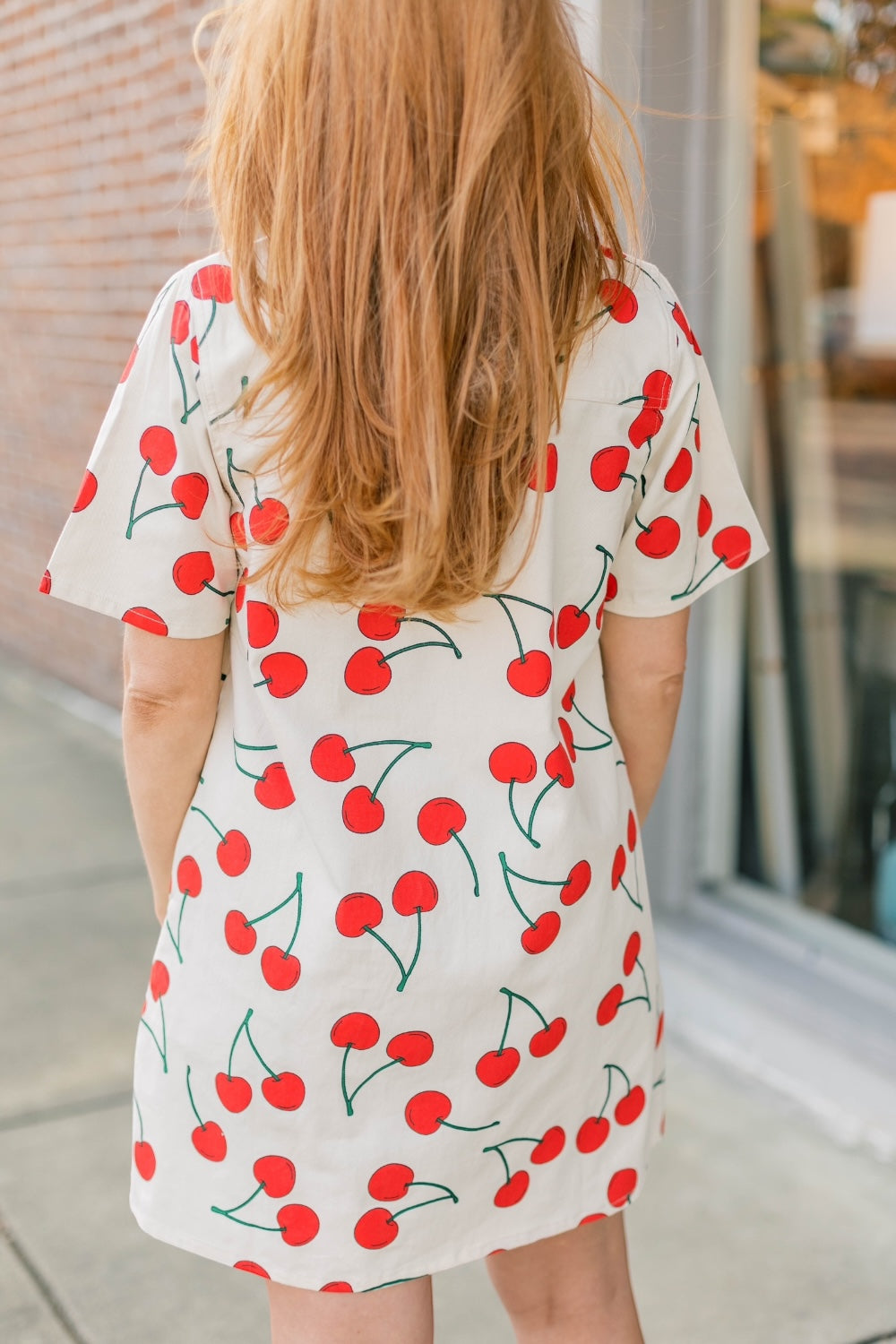 Cherry Print Shift Dress