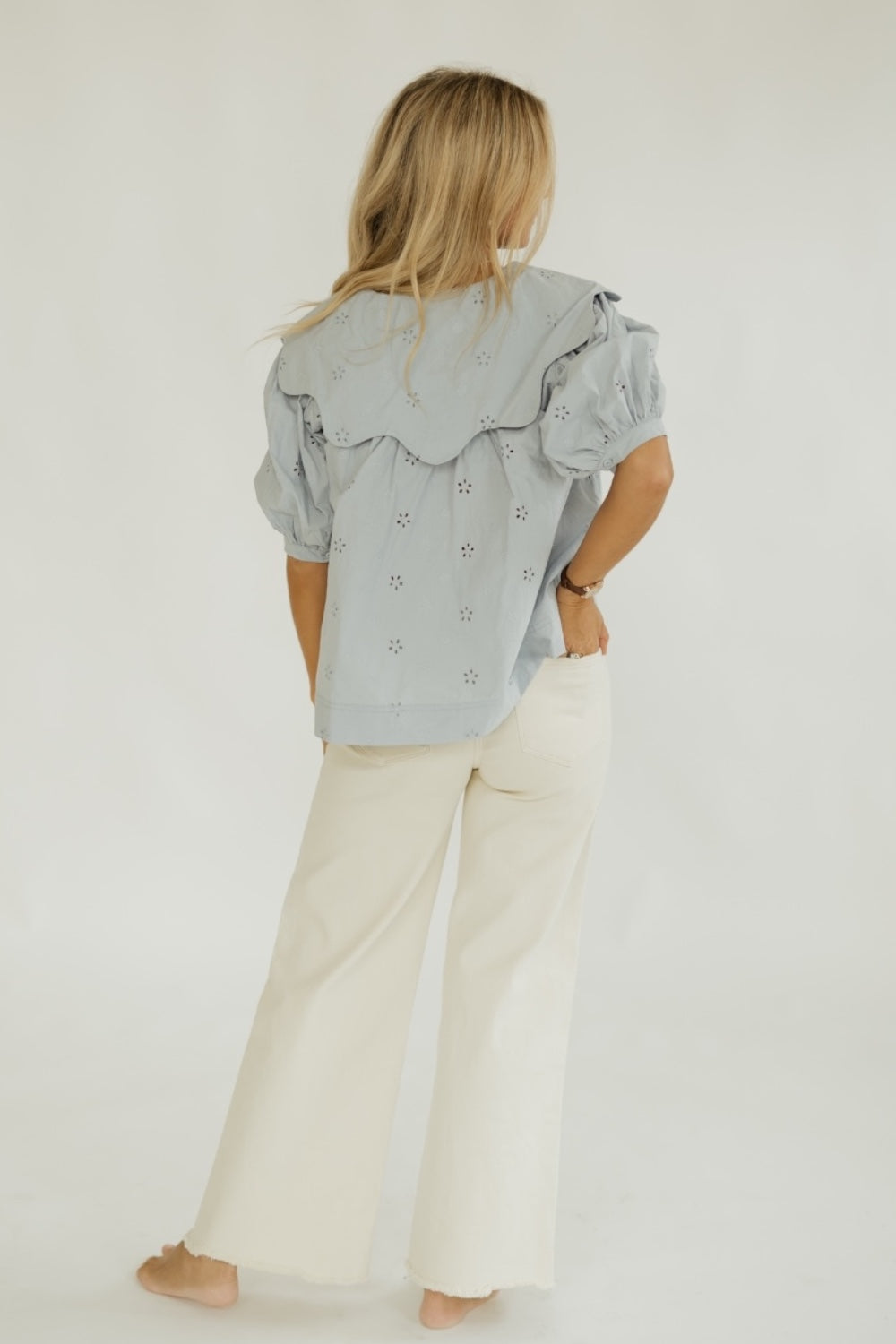 Sadie Scallop Collar Blouse