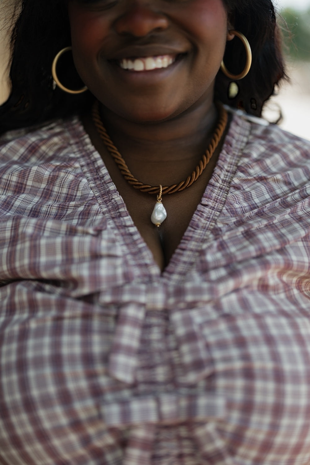 Baroque Corded Pendant Necklace by Noonday Collection