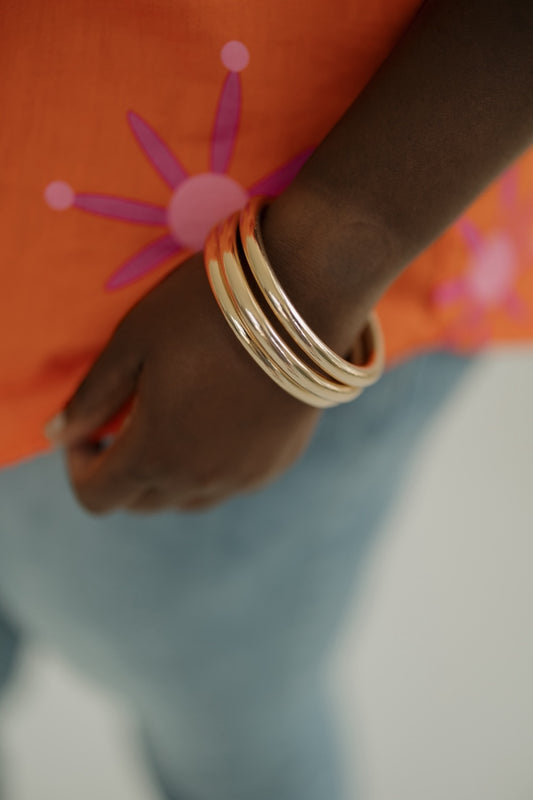 3 Row Metal Bangle Cuff