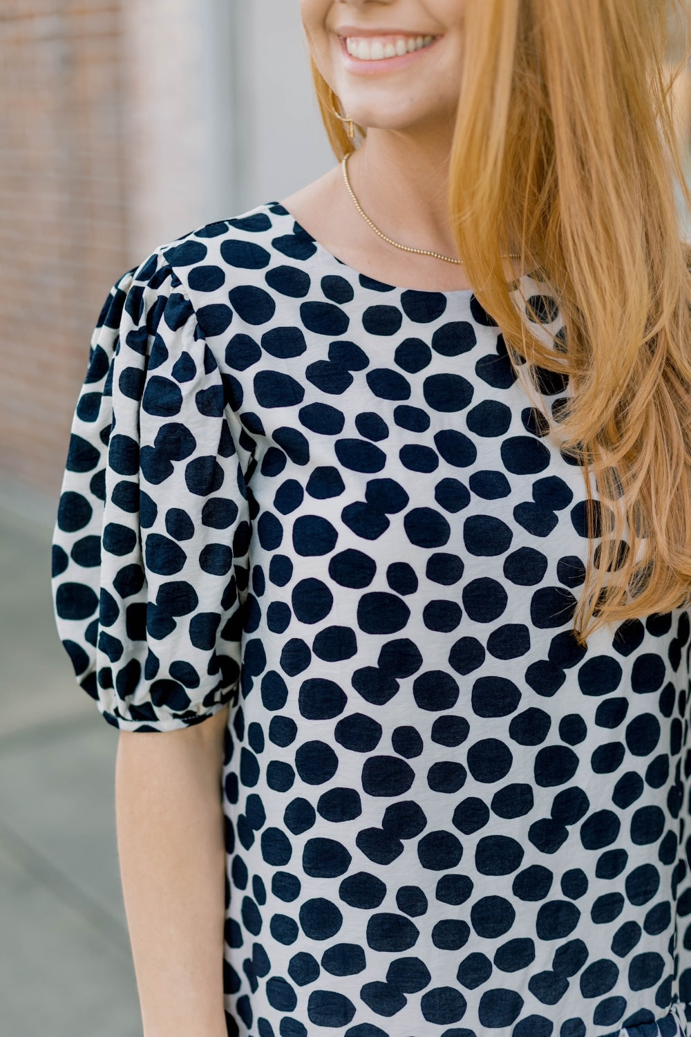 Penny Polka Dot Ruffle Bottom Dress