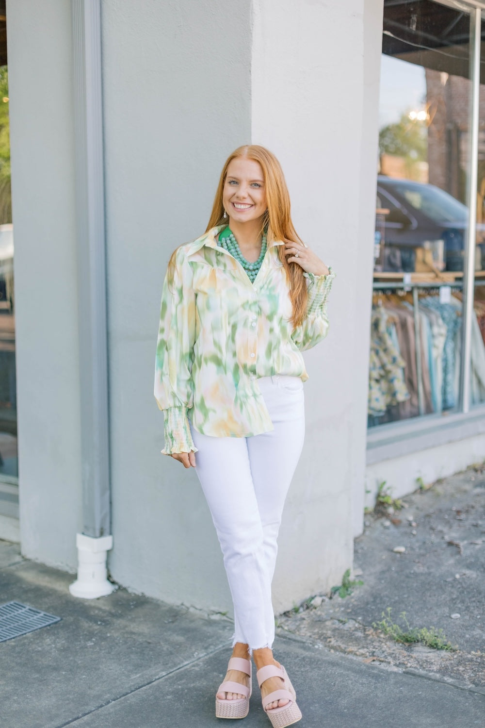 Glenda Green Multi Top