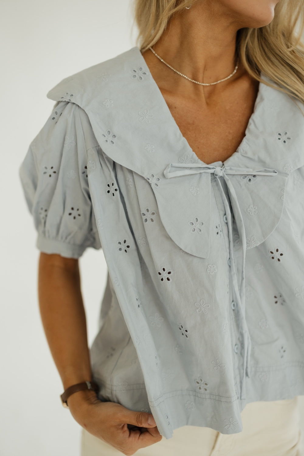 Sadie Scallop Collar Blouse