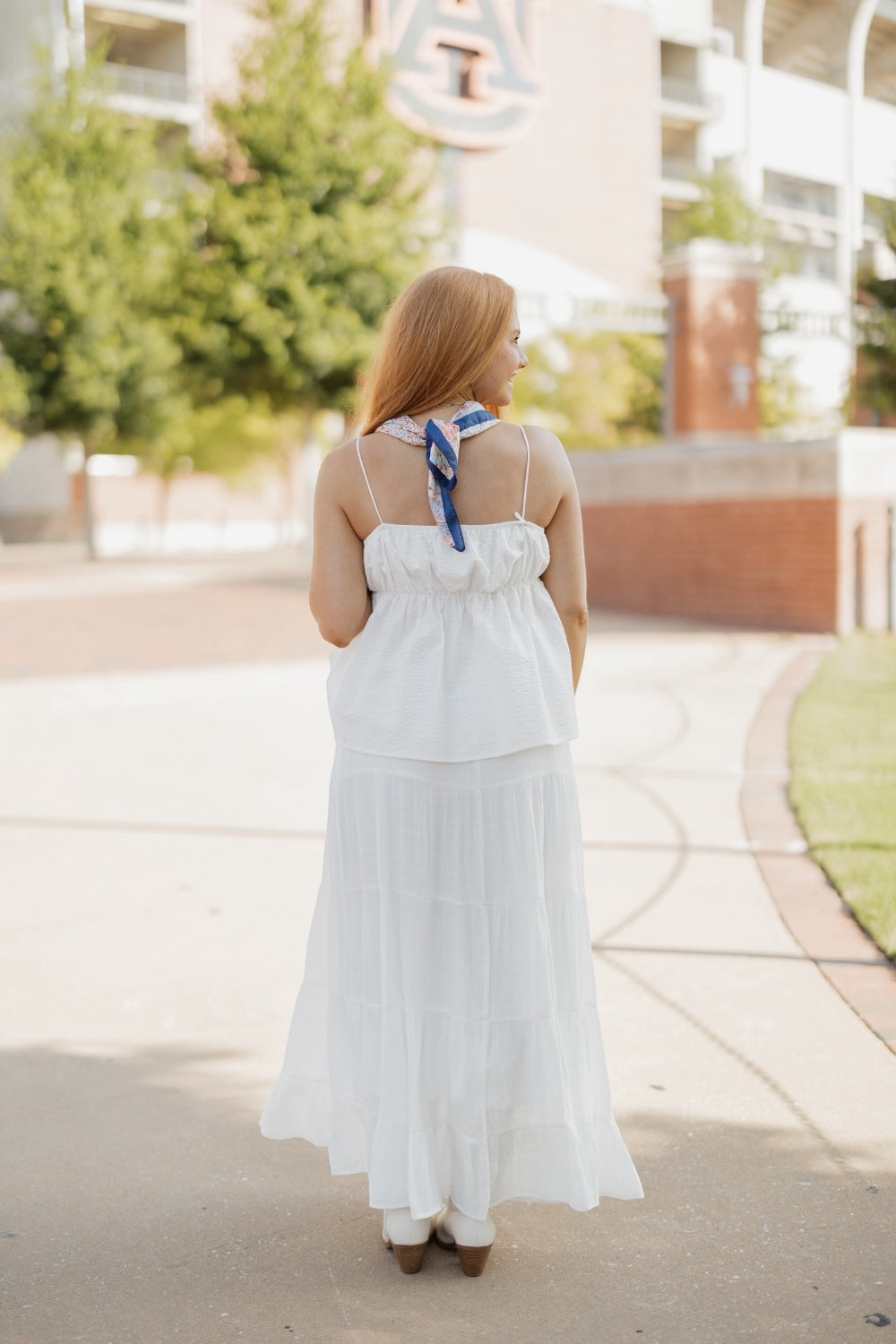 Imogen Ivory Tiered Maxi Skirt