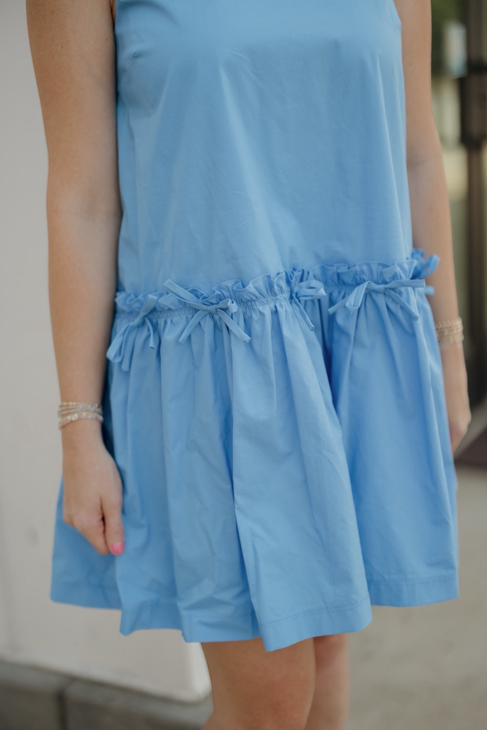 Daria Ribbon Detailed Mini Dress