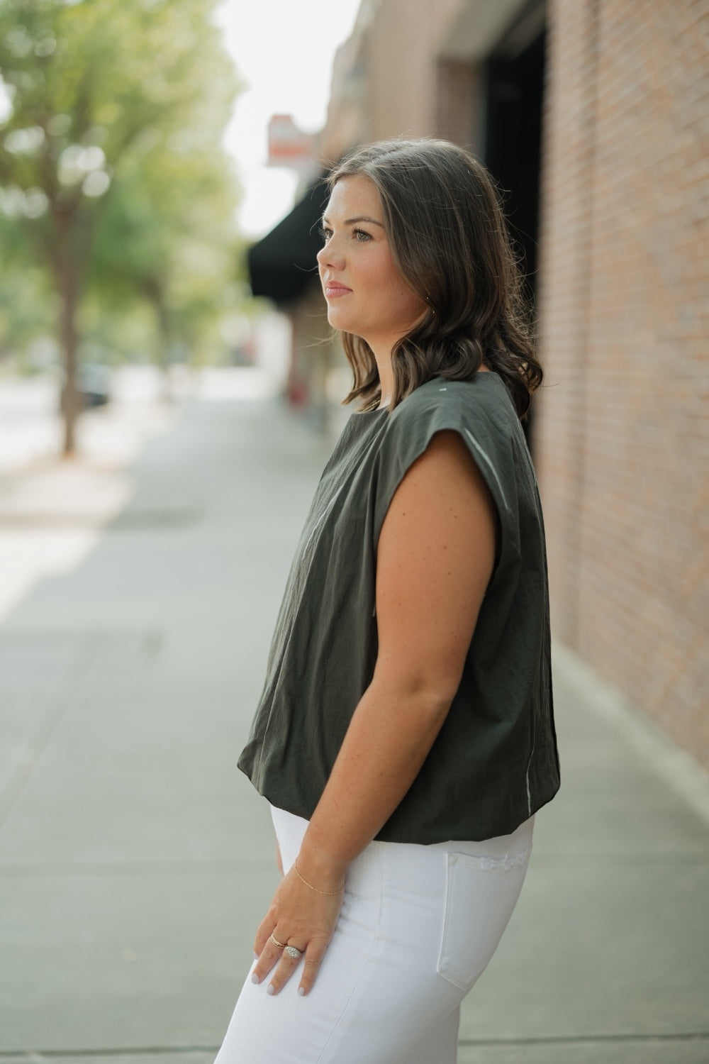 Kombu Printed Volume Top