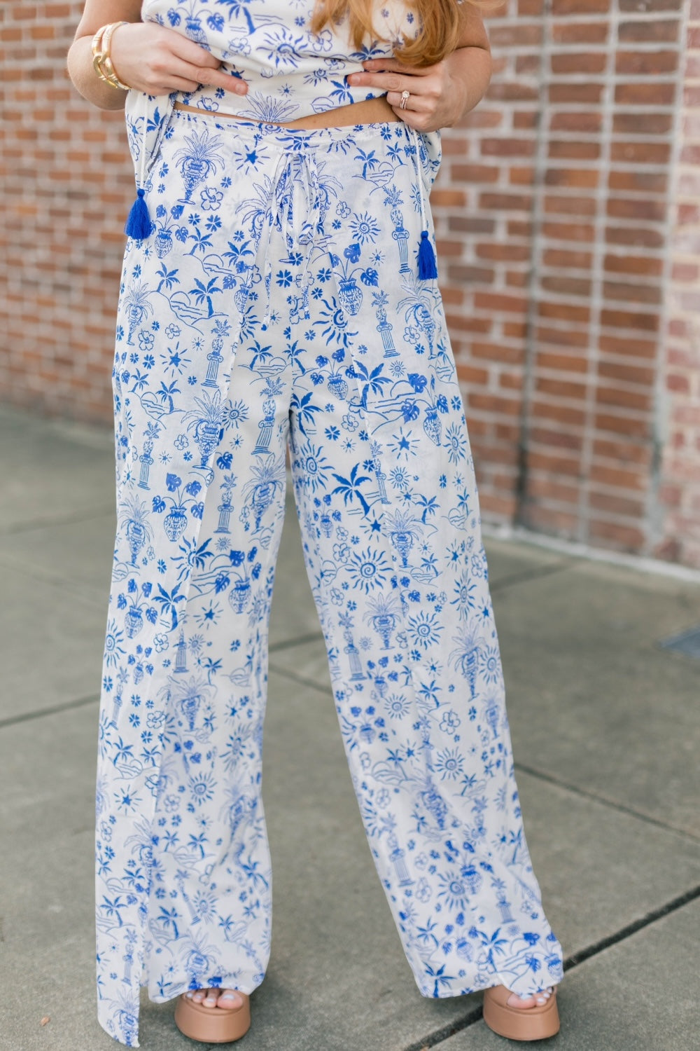 Azul Tropics High Waist Wrap Pants (XS-3XL)