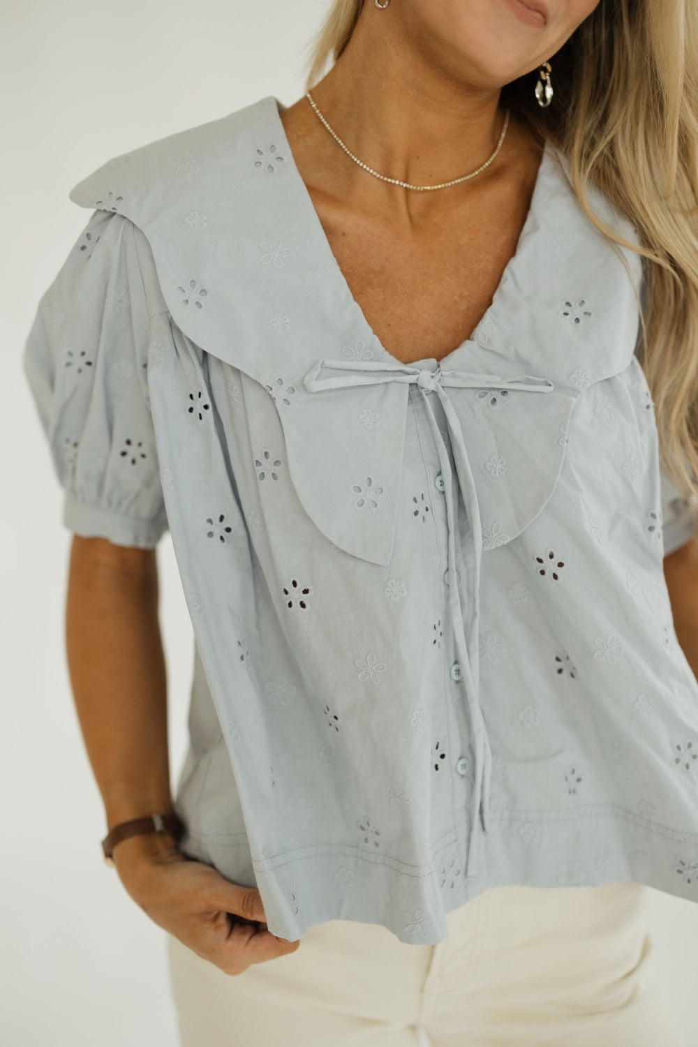 Sadie Scallop Collar Blouse
