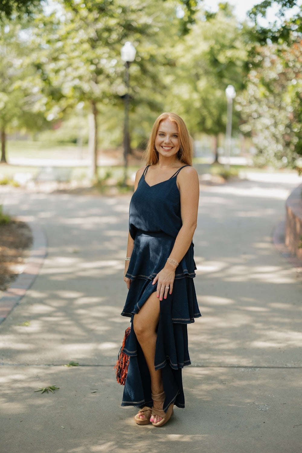 Stella Navy Contrast Stitch Tank (XS-3XL)