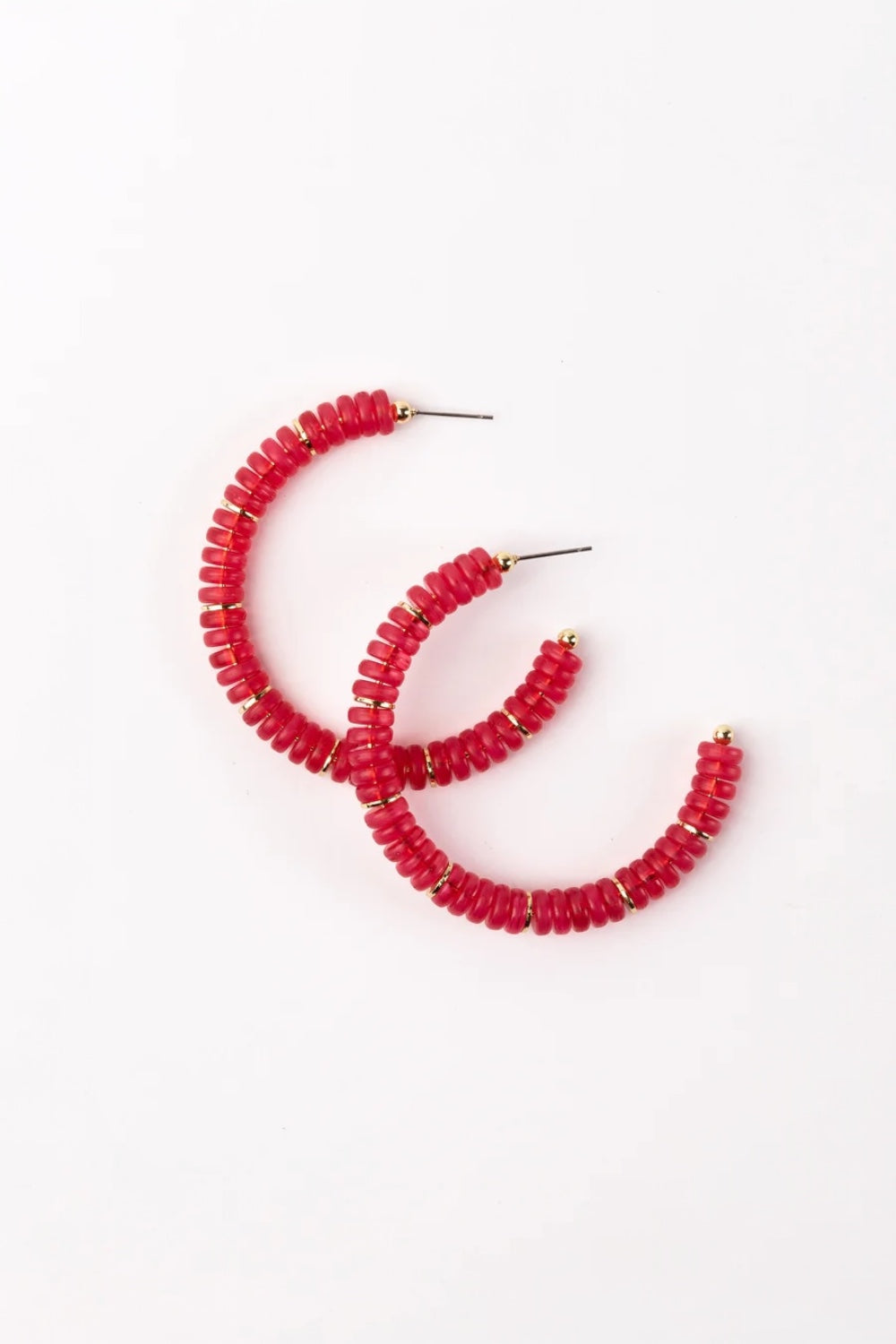 Olivia Earrings in Hot Pink by Michelle McDowell