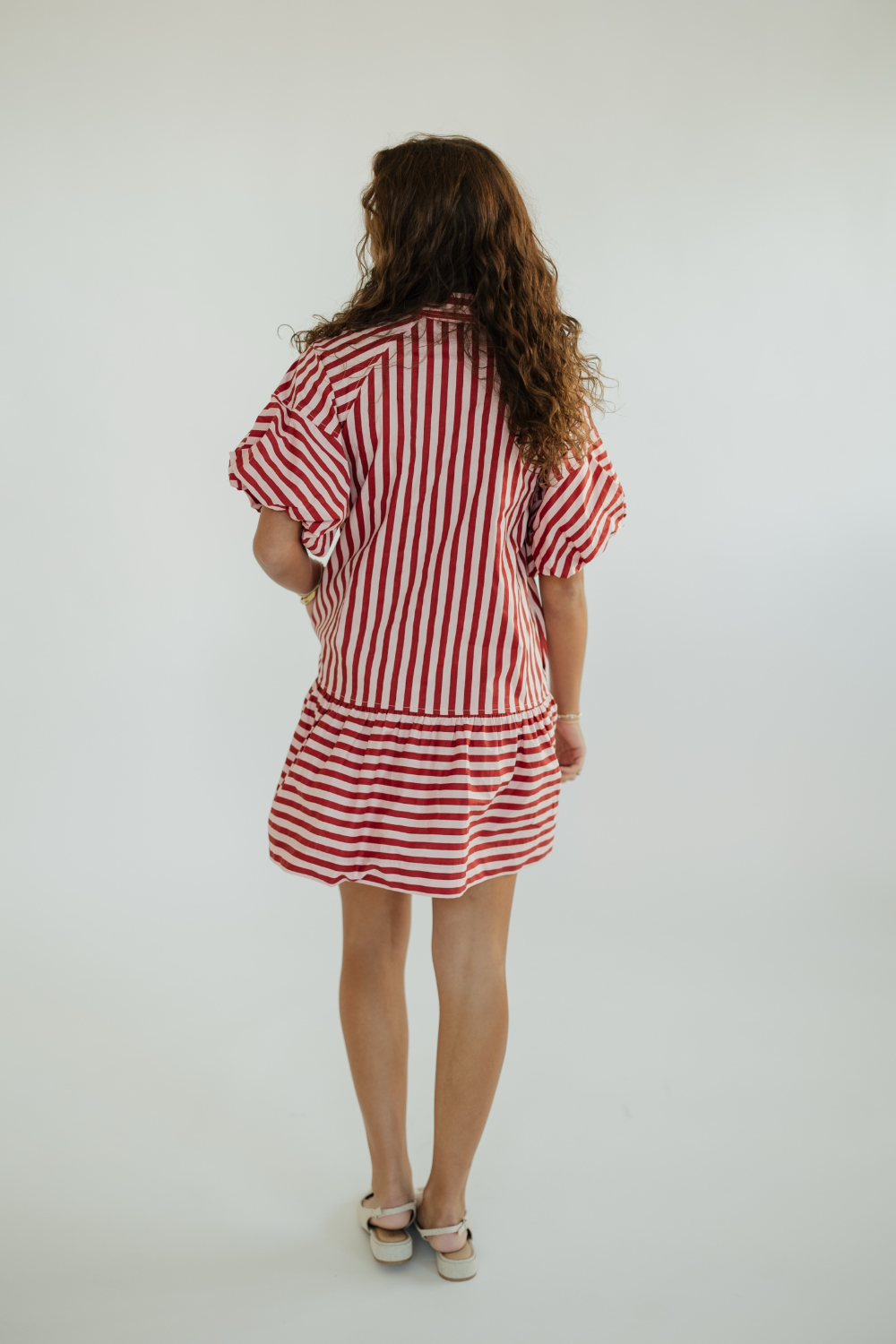 Kaylee Stripe Button Down Mini Dress