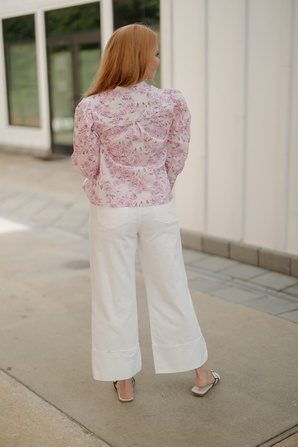 Penelope Purple Pleated Front Blouse