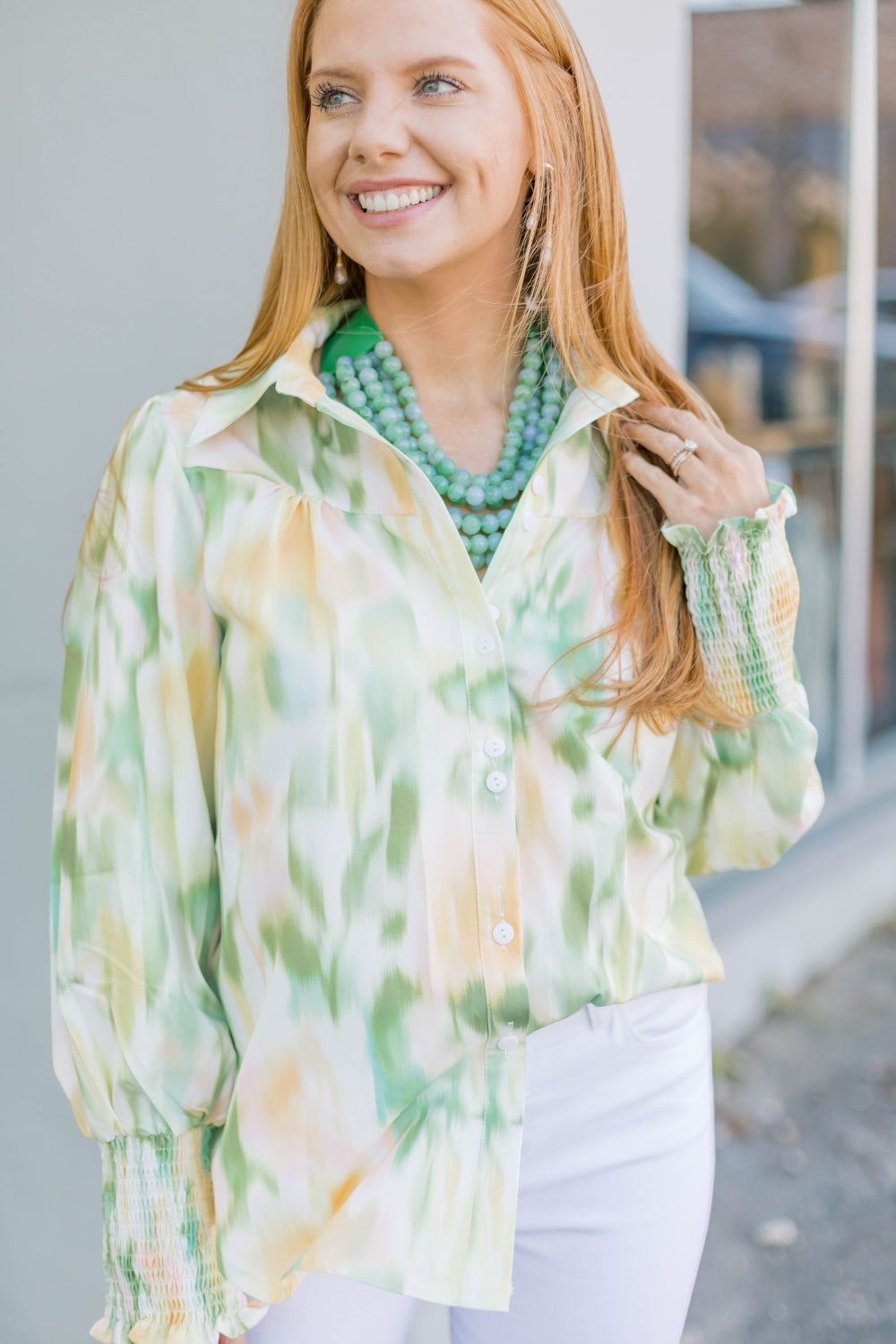Glenda Green Multi Top