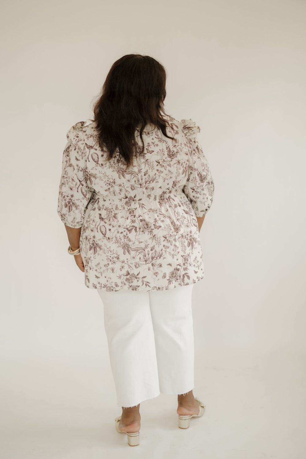 Susannah Brown Floral Blouse (S-2XL)