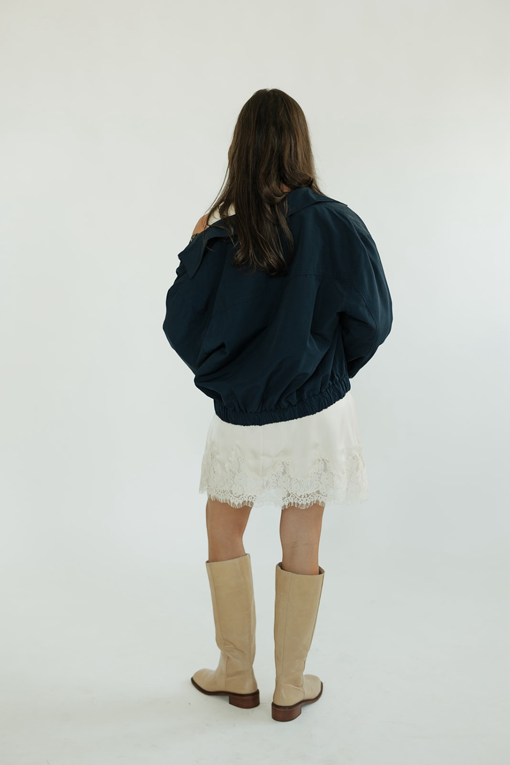 Scout Navy Zipper Bomber Jacket