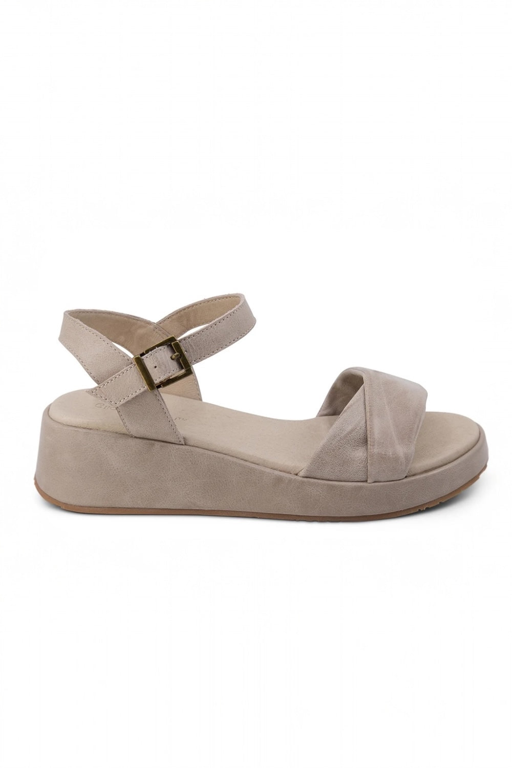 Elly in Taupe Leather by Chocolat Blu
