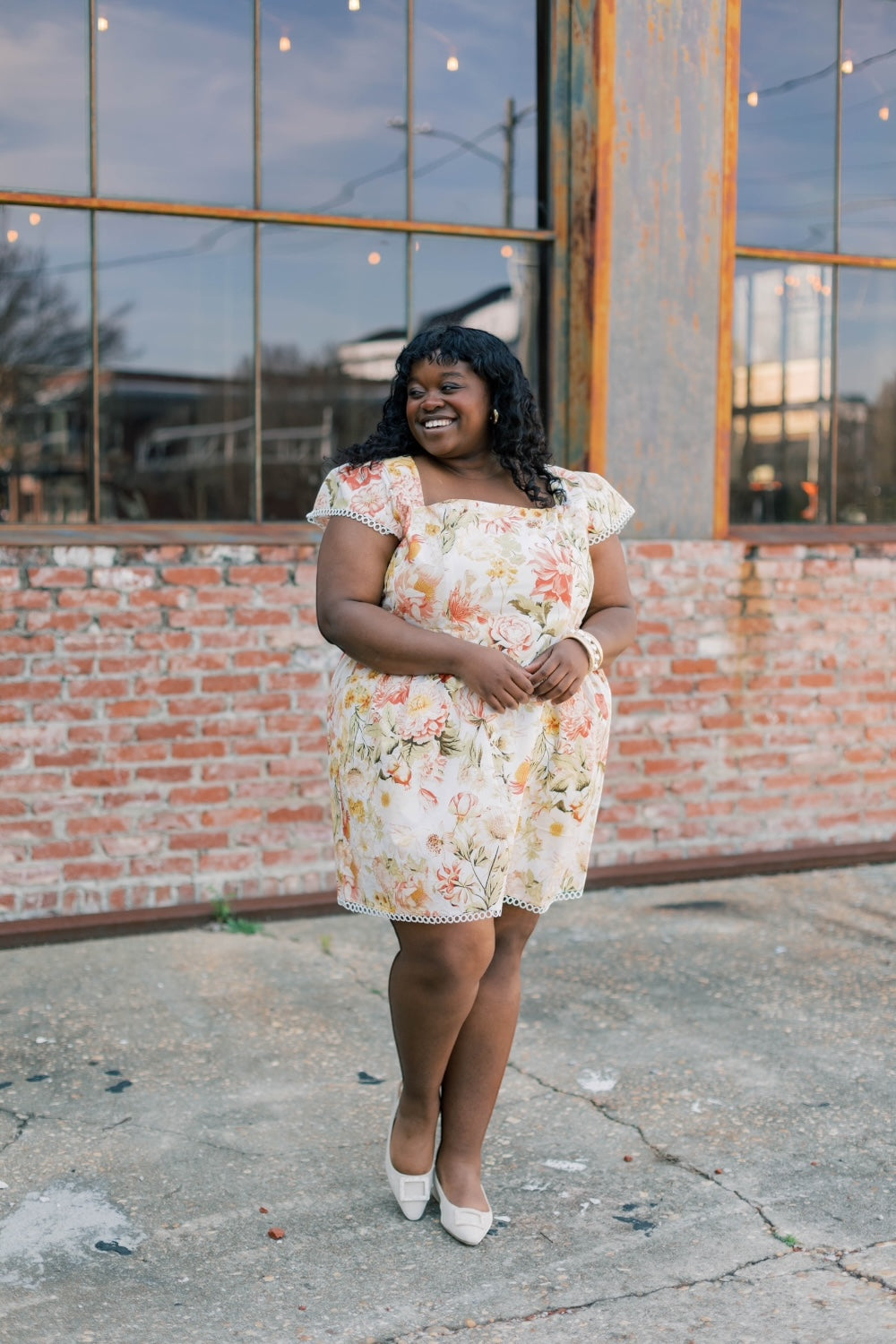 Zury Floral Smoked Mini Dress (XS-3XL)