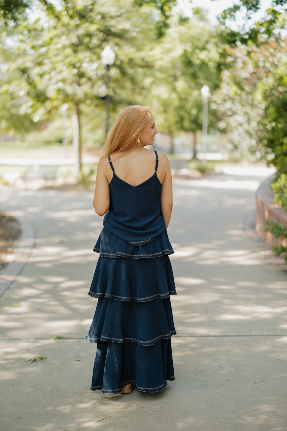 Stella Navy Contrast Stitch Tank (XS-3XL)