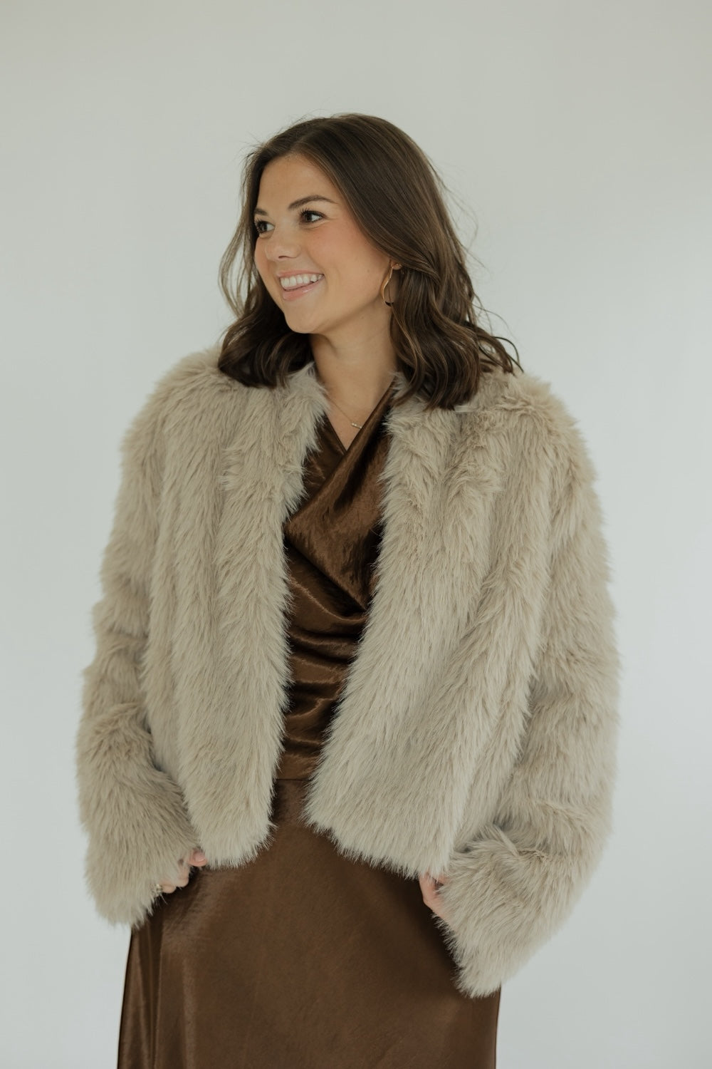 Carmella Stone Fur Jacket
