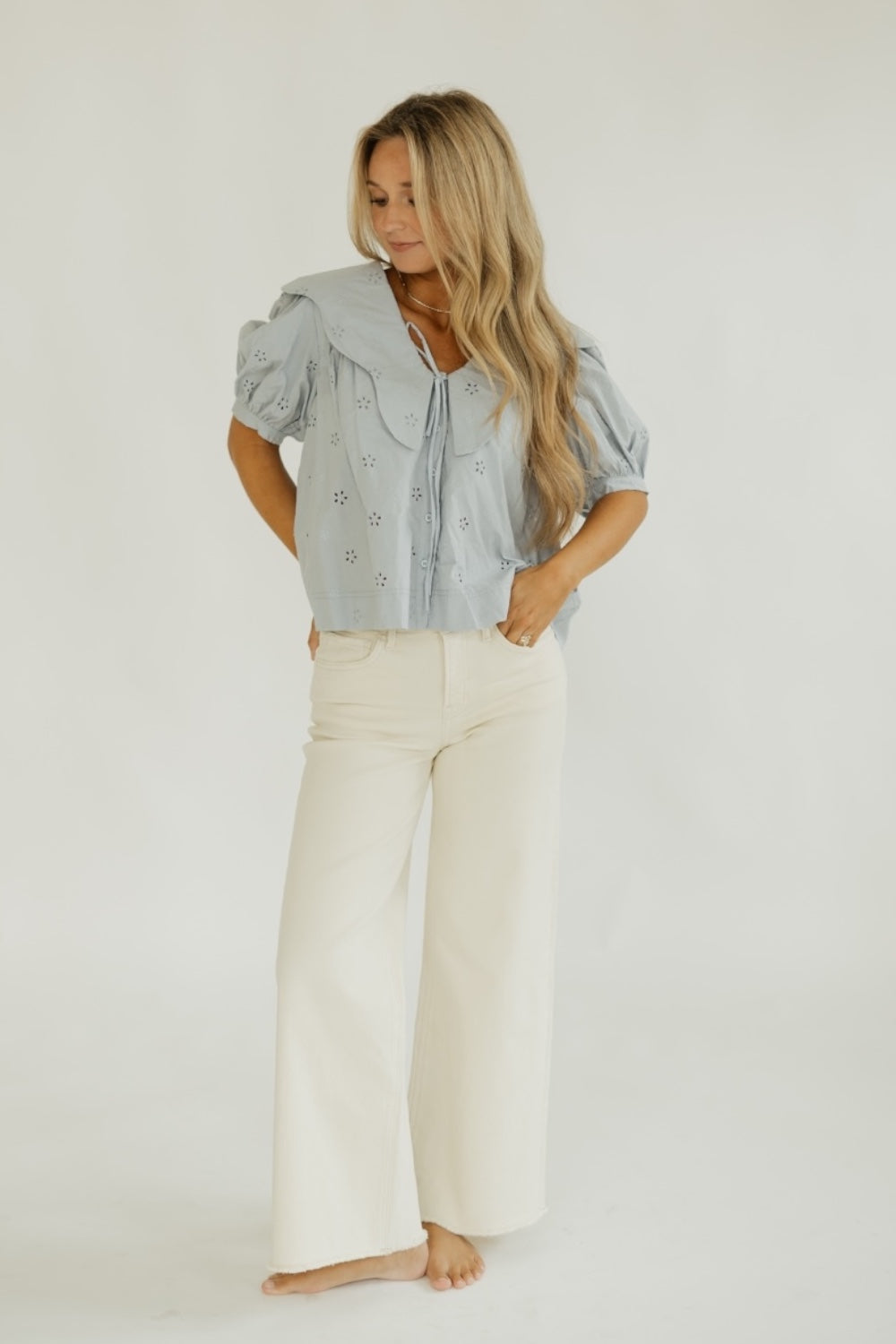 Sadie Scallop Collar Blouse