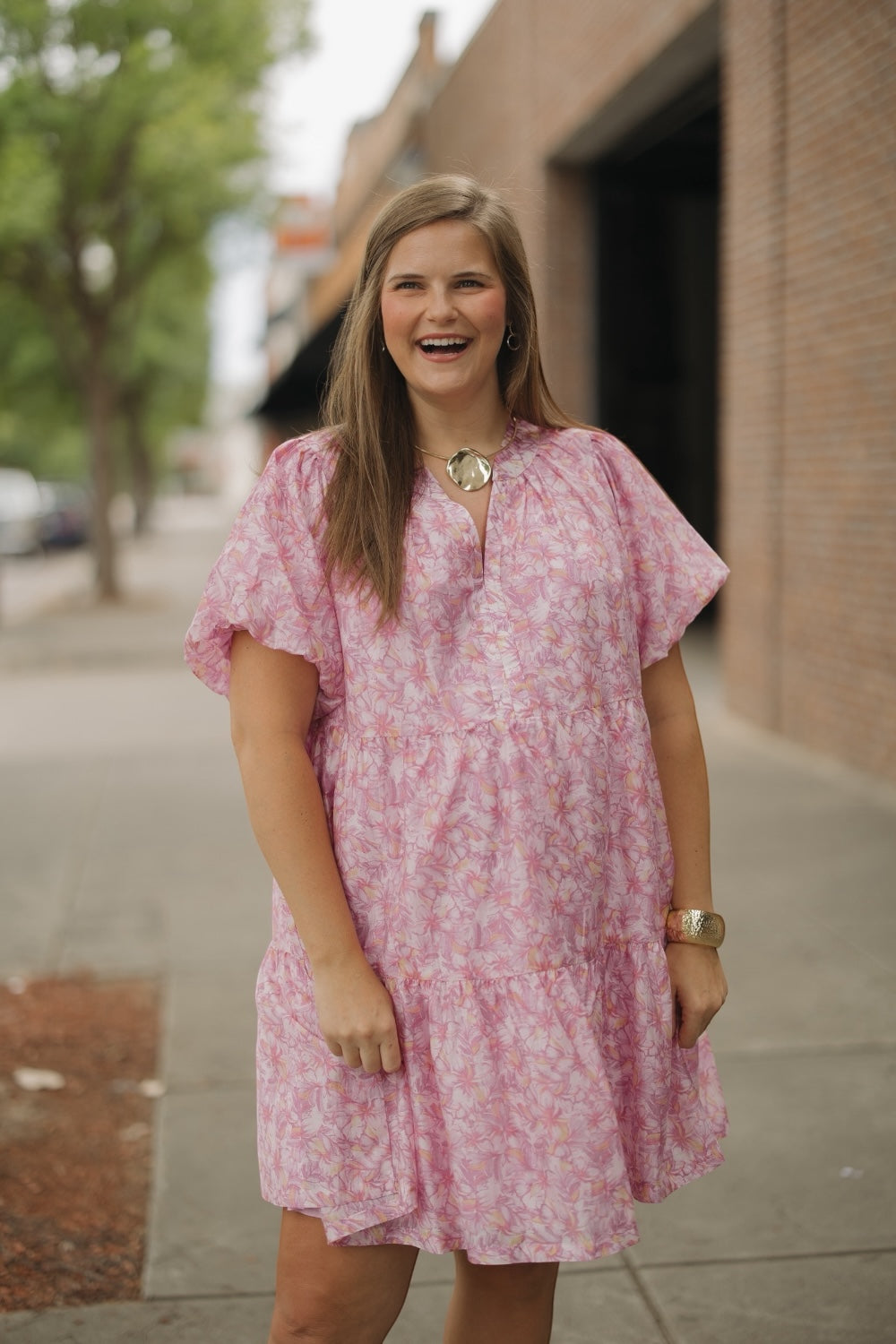 Lilac Floral Tiered Dress – Studio 3:19 Lilac Floral Tiered Dress – Studio 3:19