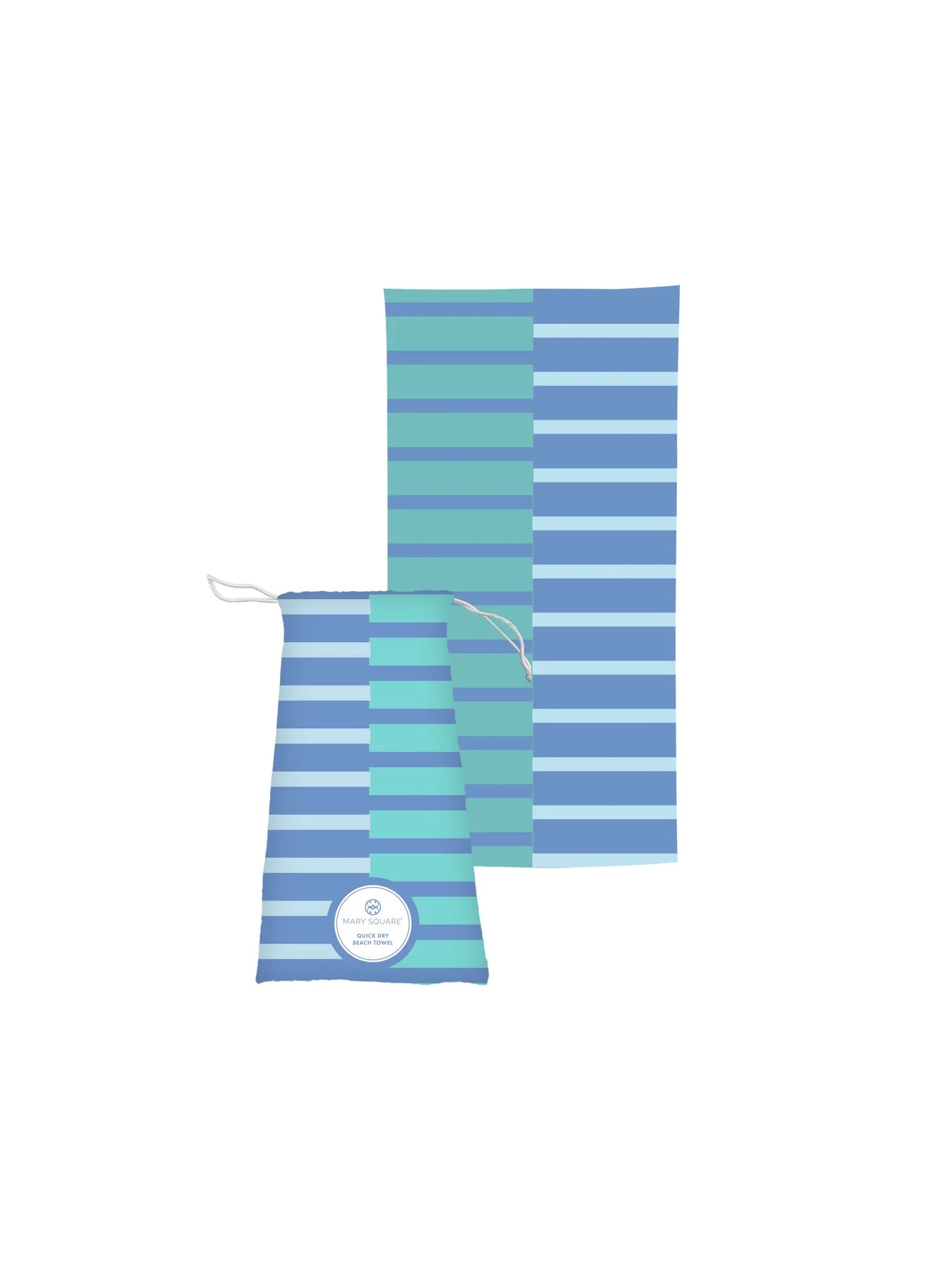 Colorblock Beach Towel in Blue