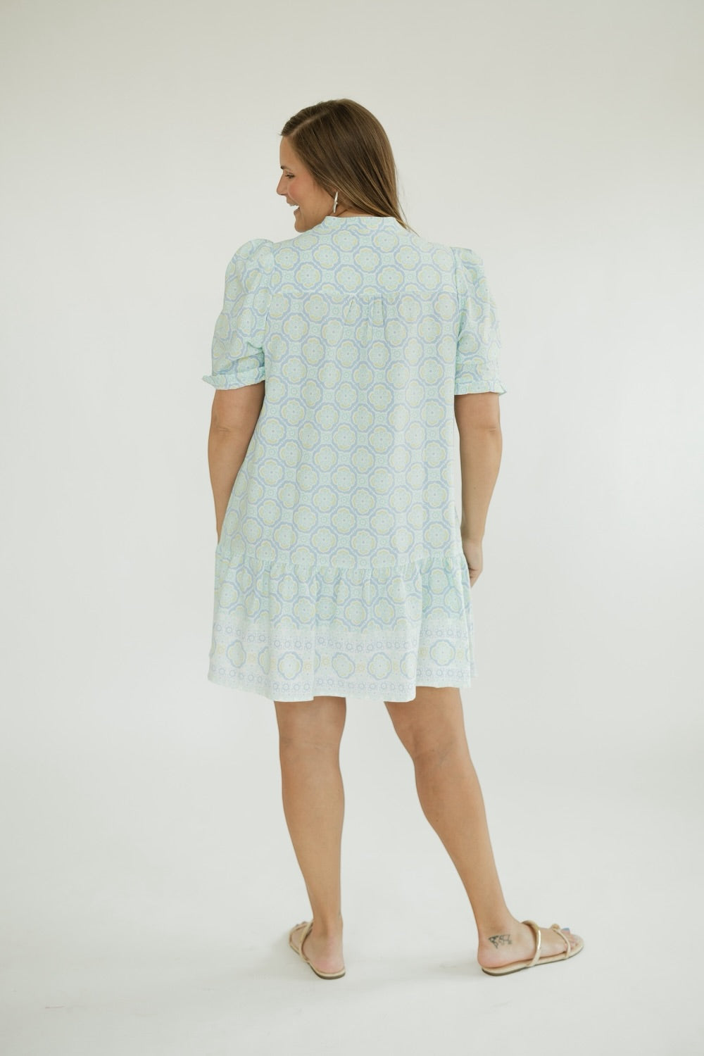 The Natalie Dress in Mosaic Charm