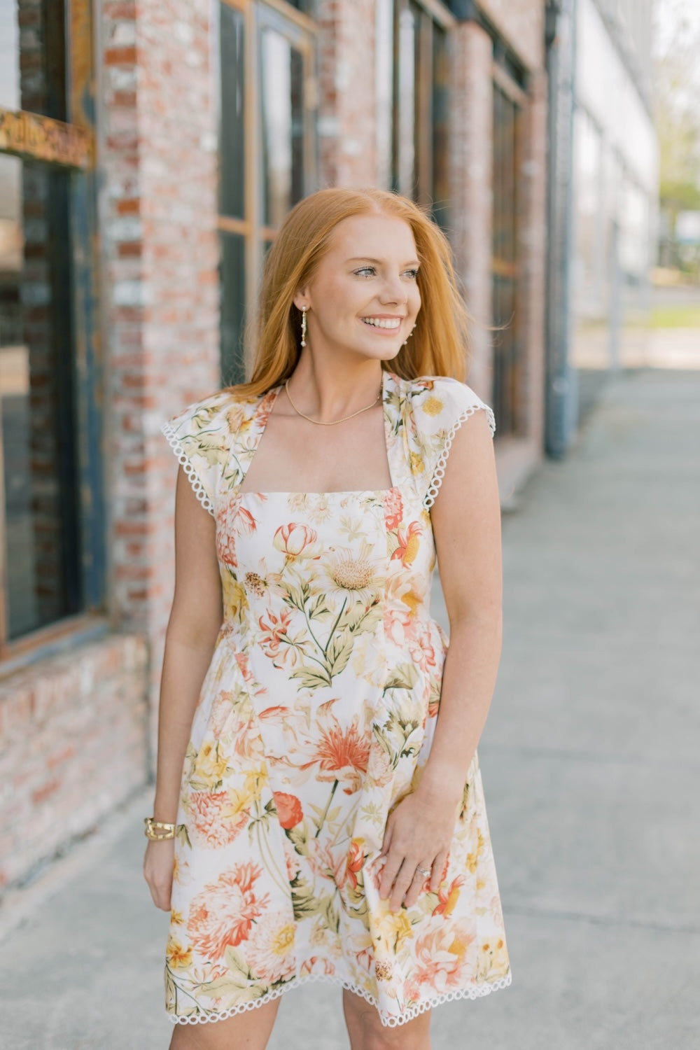 Zury Floral Smoked Mini Dress (XS-3XL)