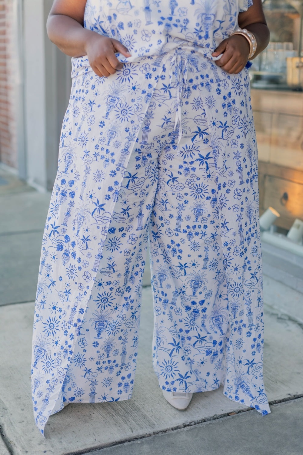 Azul Tropics High Waist Wrap Pants (XS-3XL)