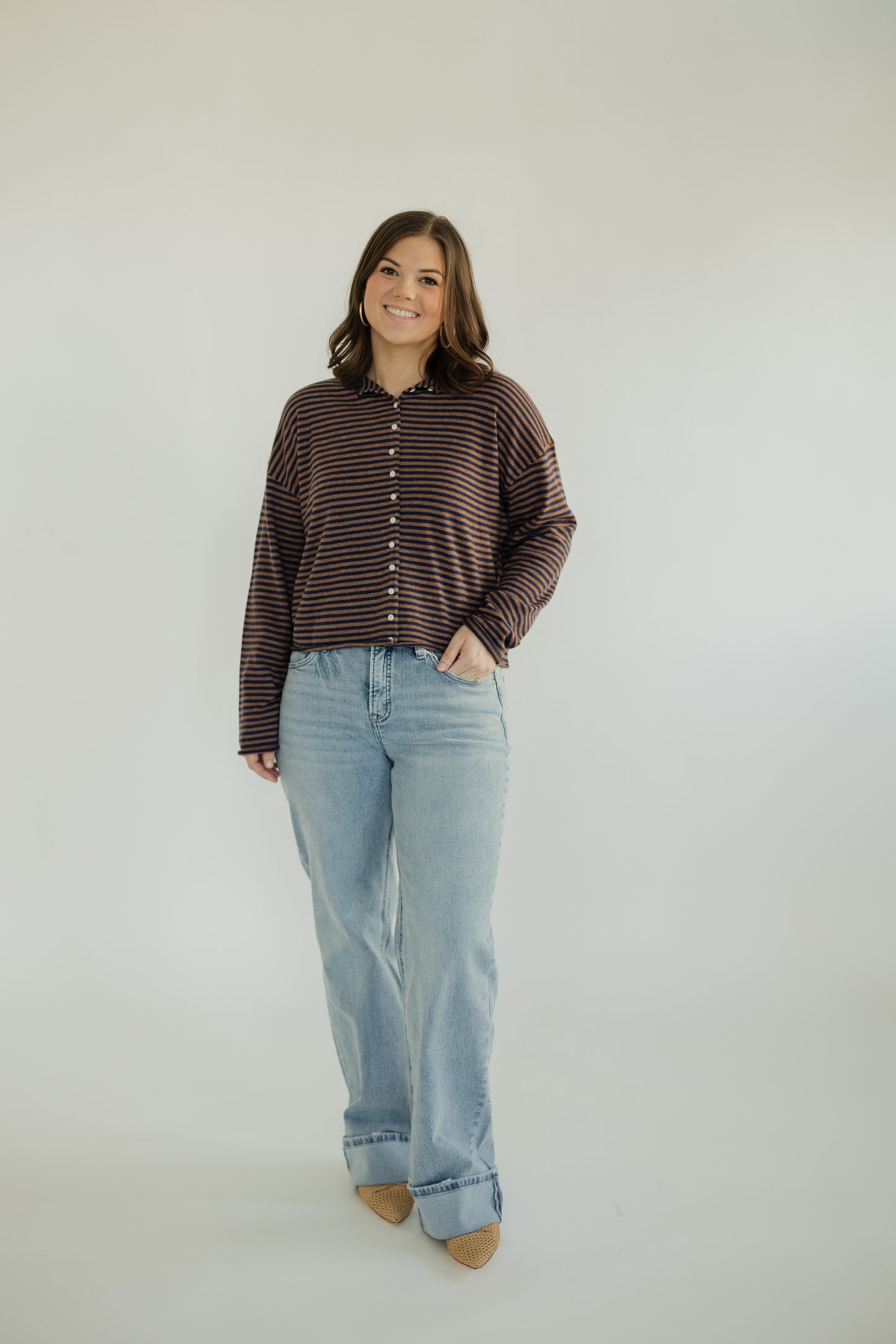 Walking on Sunshine High Rise Cuffed Jean by Vervet