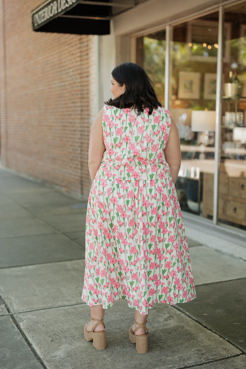 Keri Floral Print Midi Skirt (S-3XL)