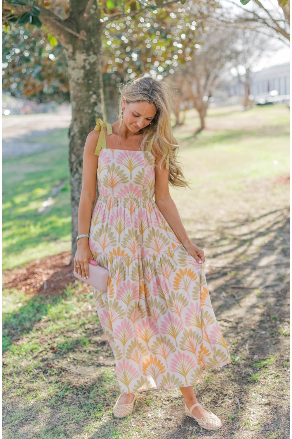 Alexa Spring Palms Maxi Dress