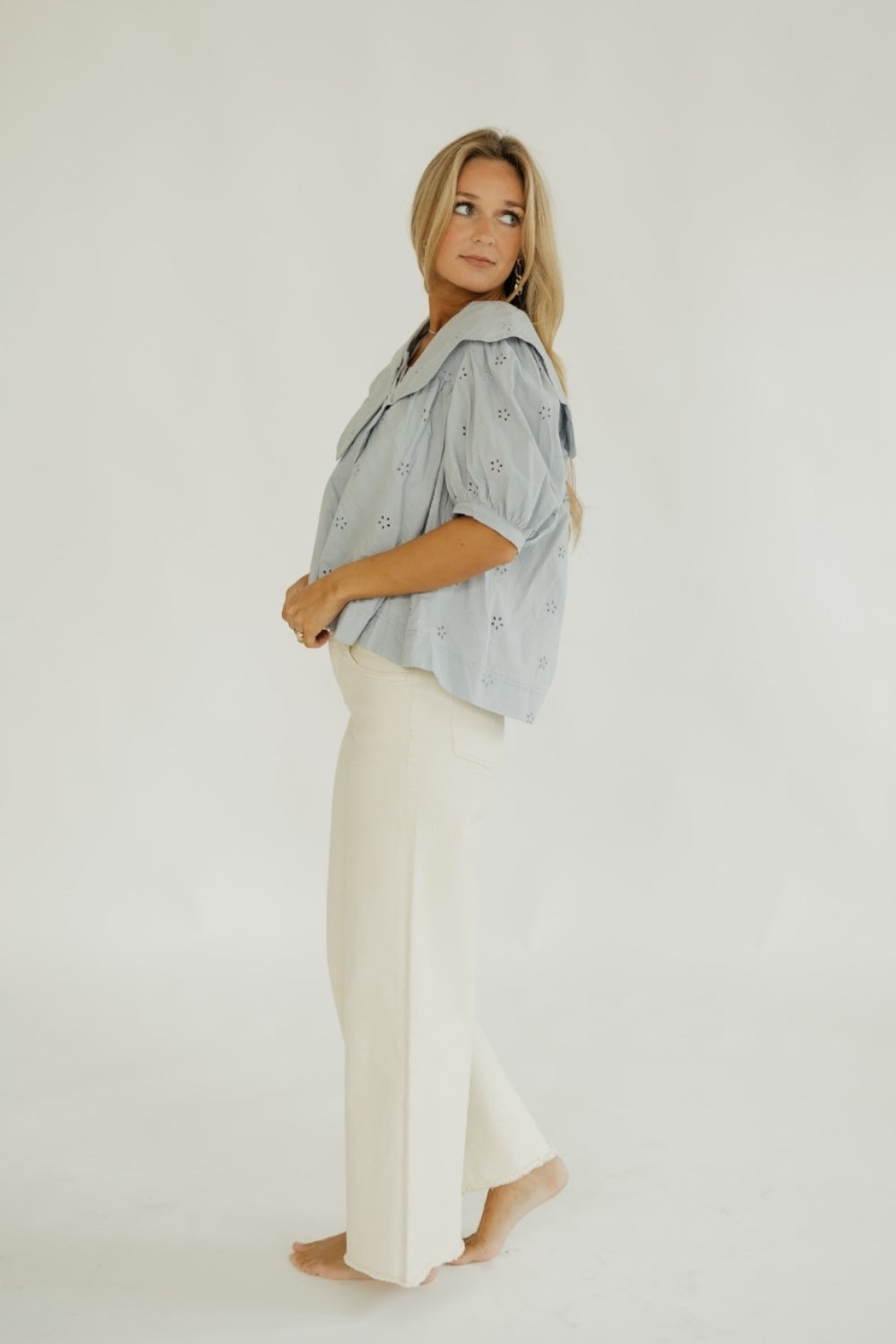 Sadie Scallop Collar Blouse