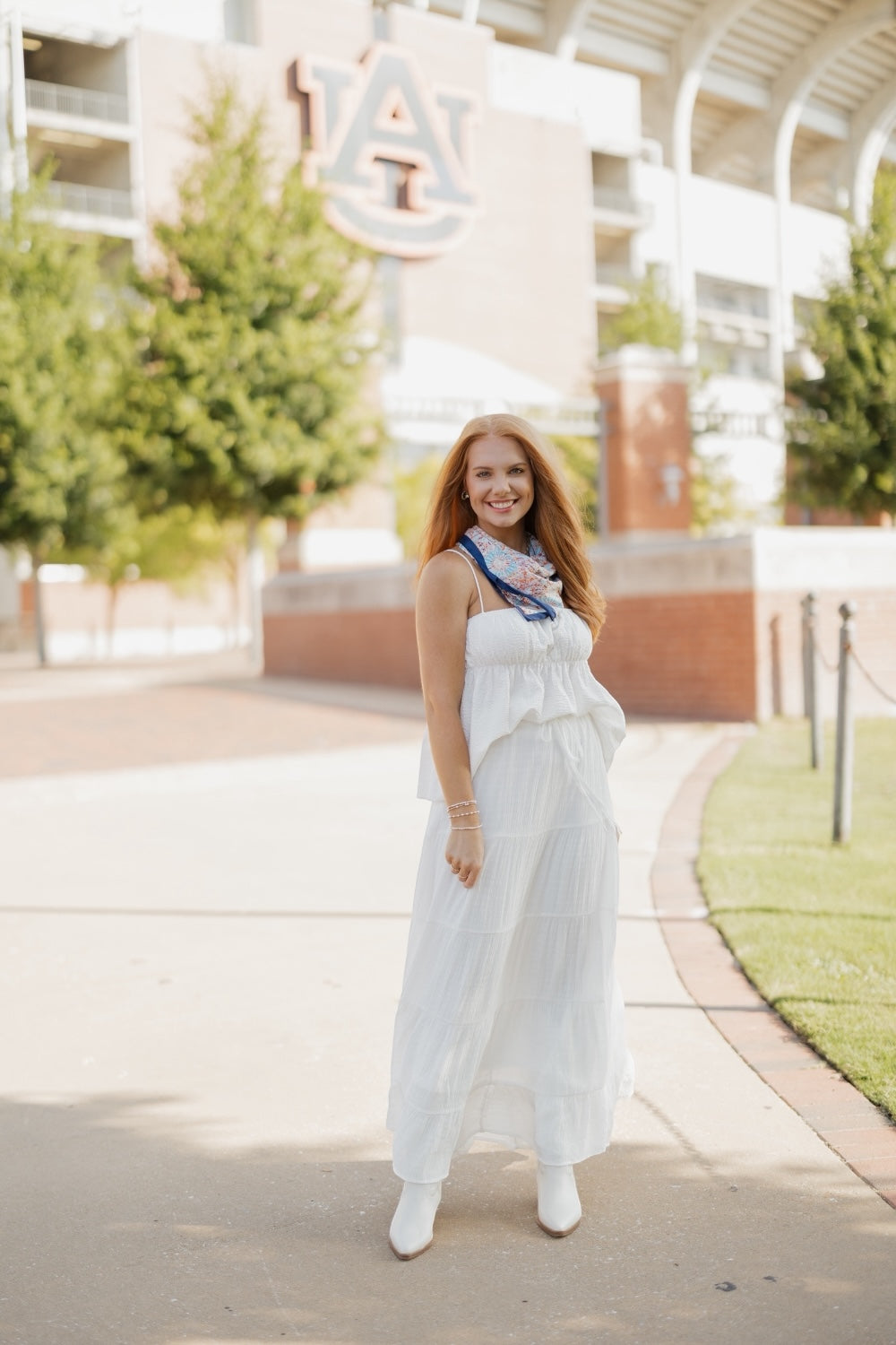 Imogen Ivory Tiered Maxi Skirt