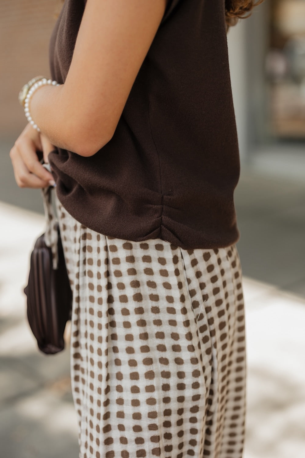 Adrienne Espresso Sweater Vest