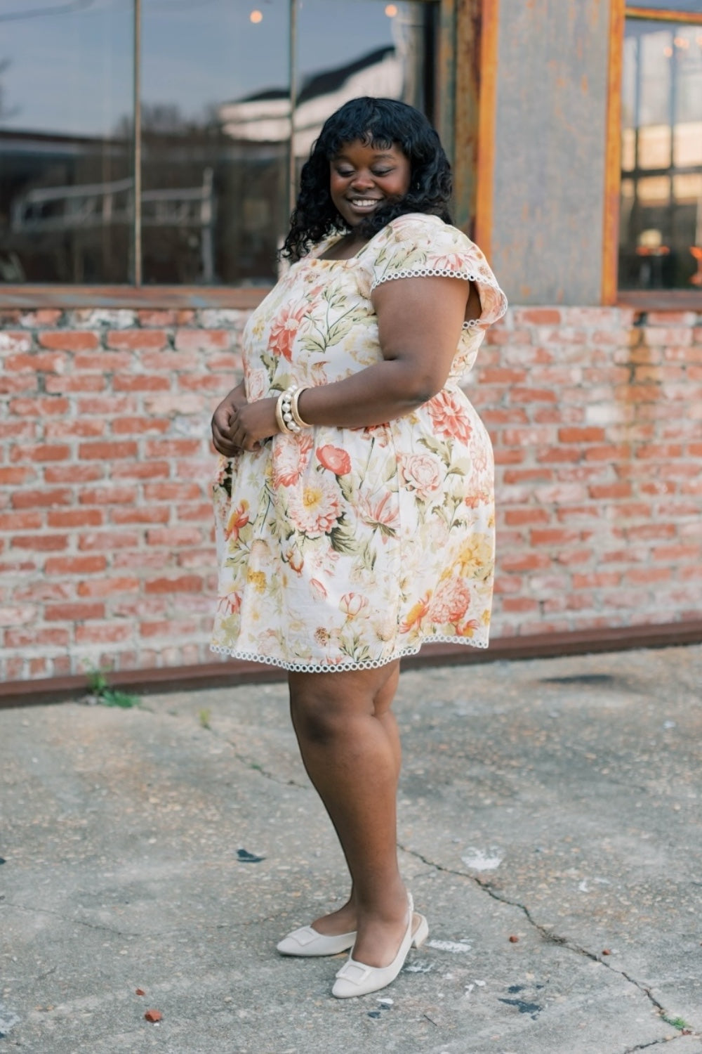 Zury Floral Smoked Mini Dress (XS-3XL)