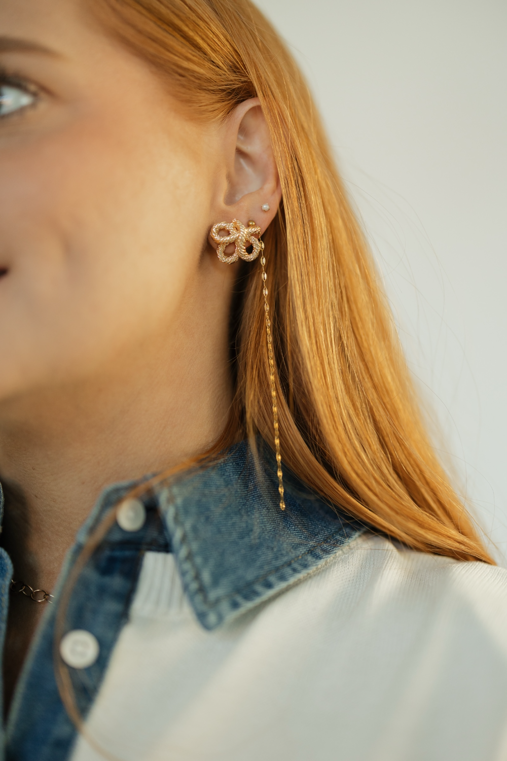 Textured Knot Earrings