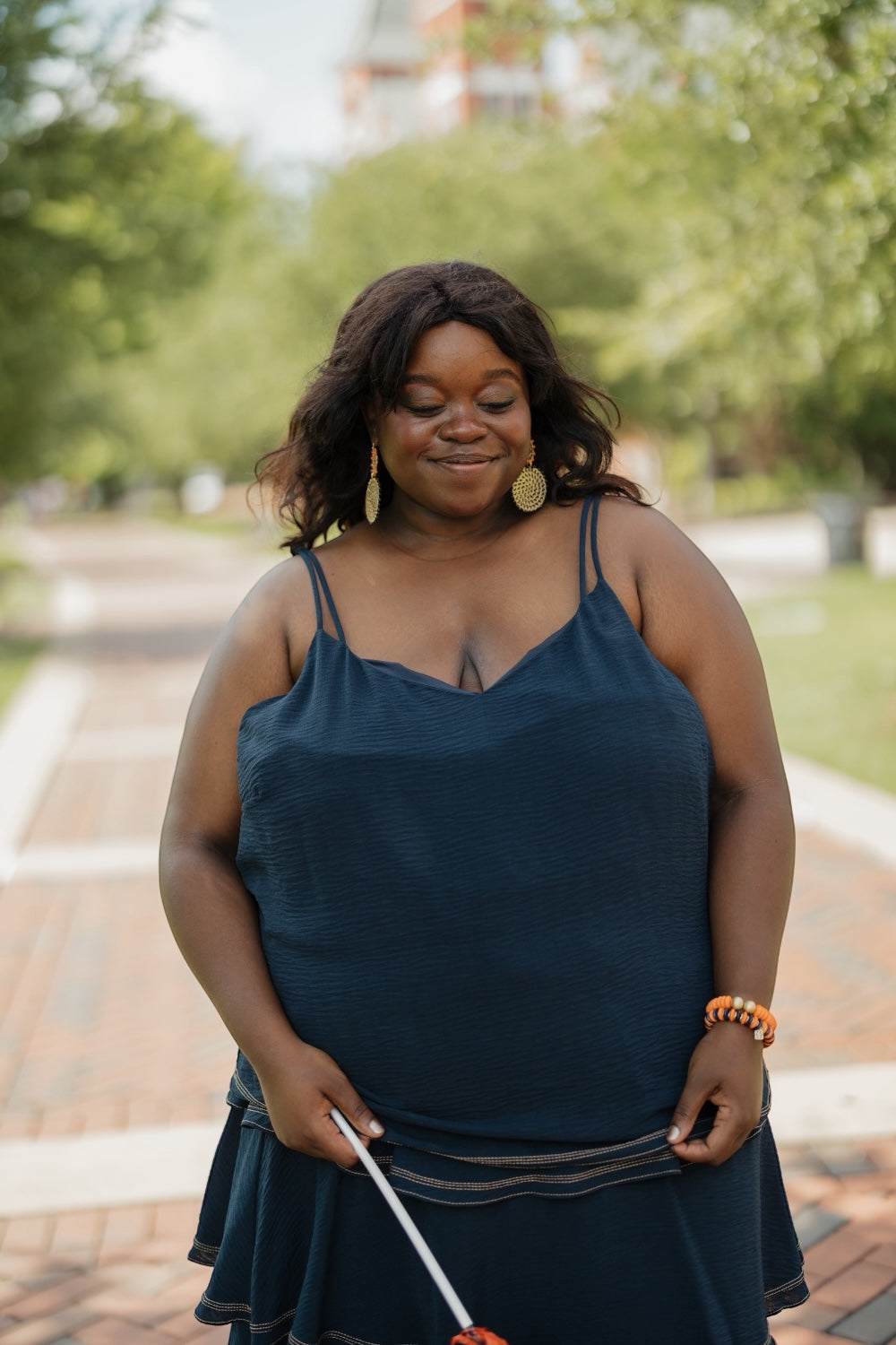 Stella Navy Contrast Stitch Tank (XS-3XL)