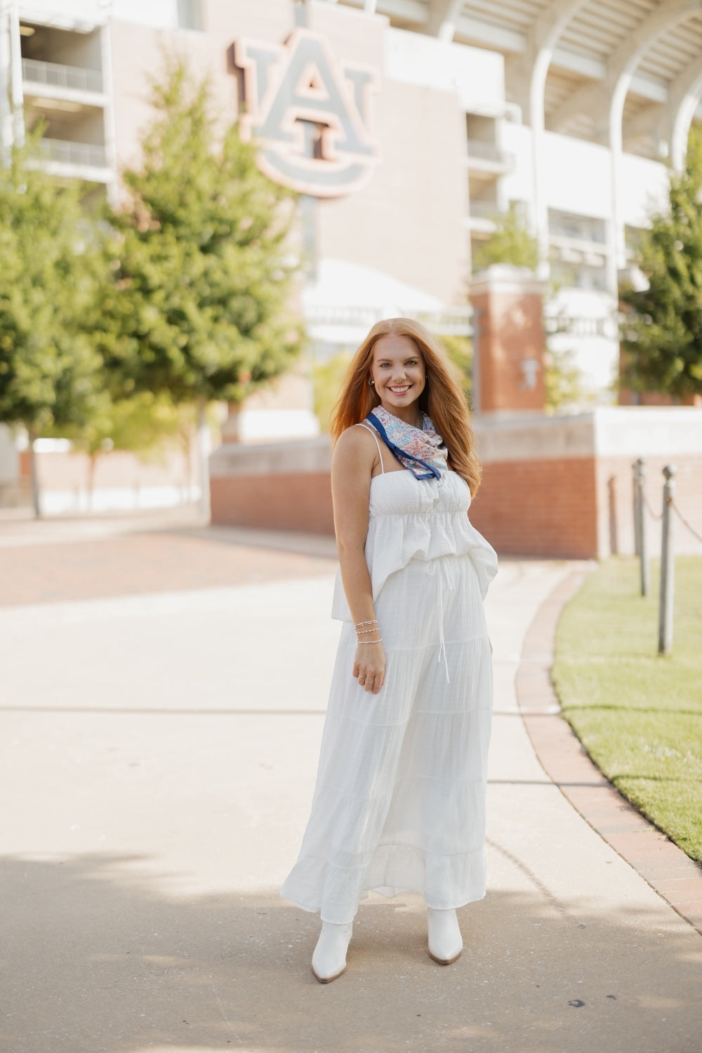 Imogen Ivory Tiered Maxi Skirt