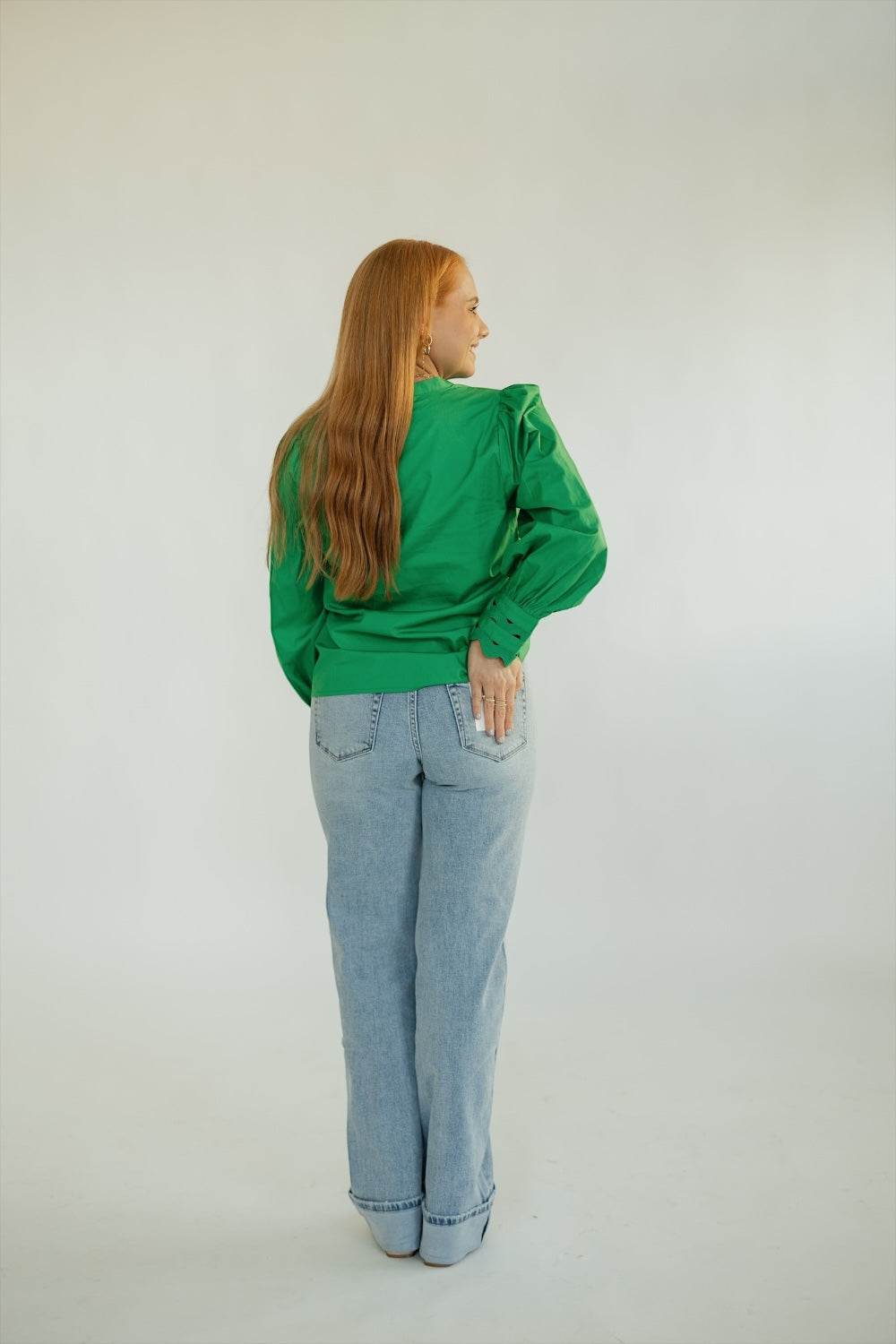 Ziana Button Down Ric Rac Trim Top (XS-3XL)