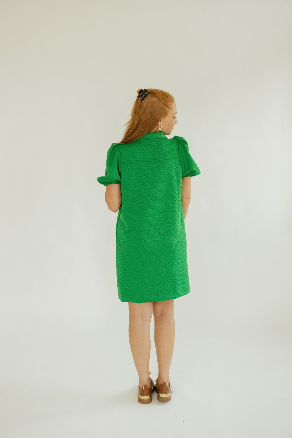 Andie Green Casual Dress (XS-2XL)