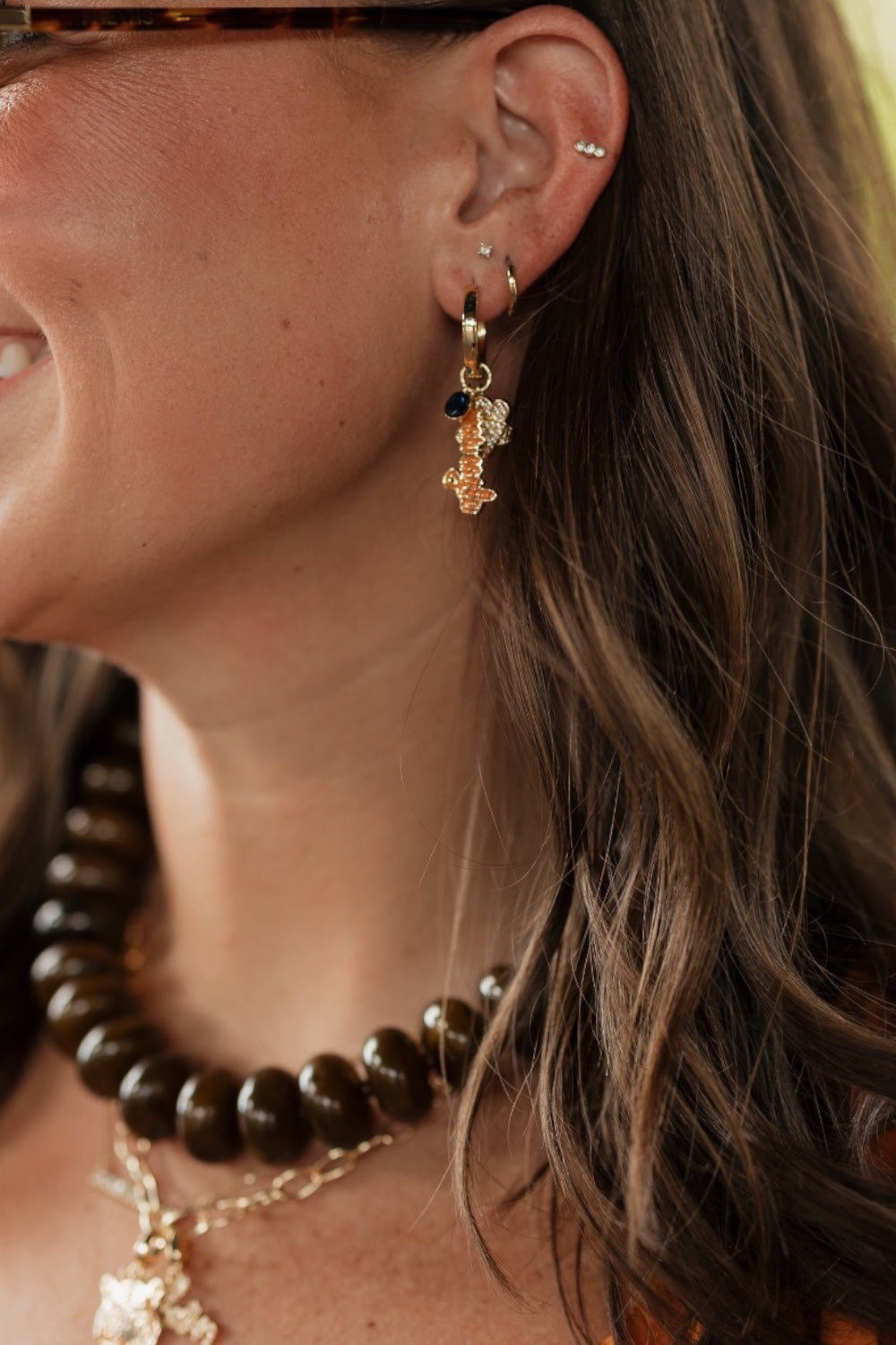 War Eagle Dangle Earrings