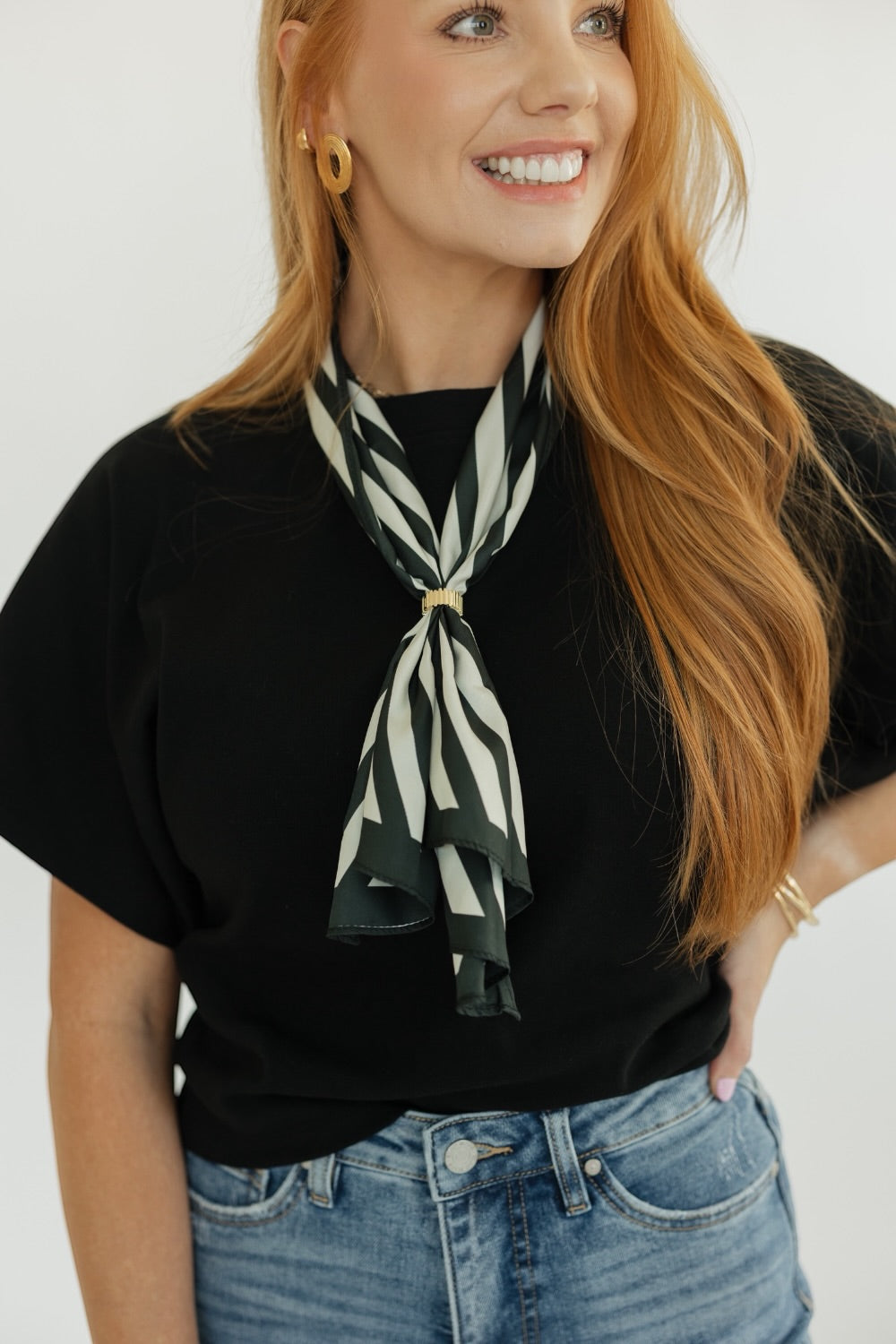 Drew Scarf - Pinstripe Twist