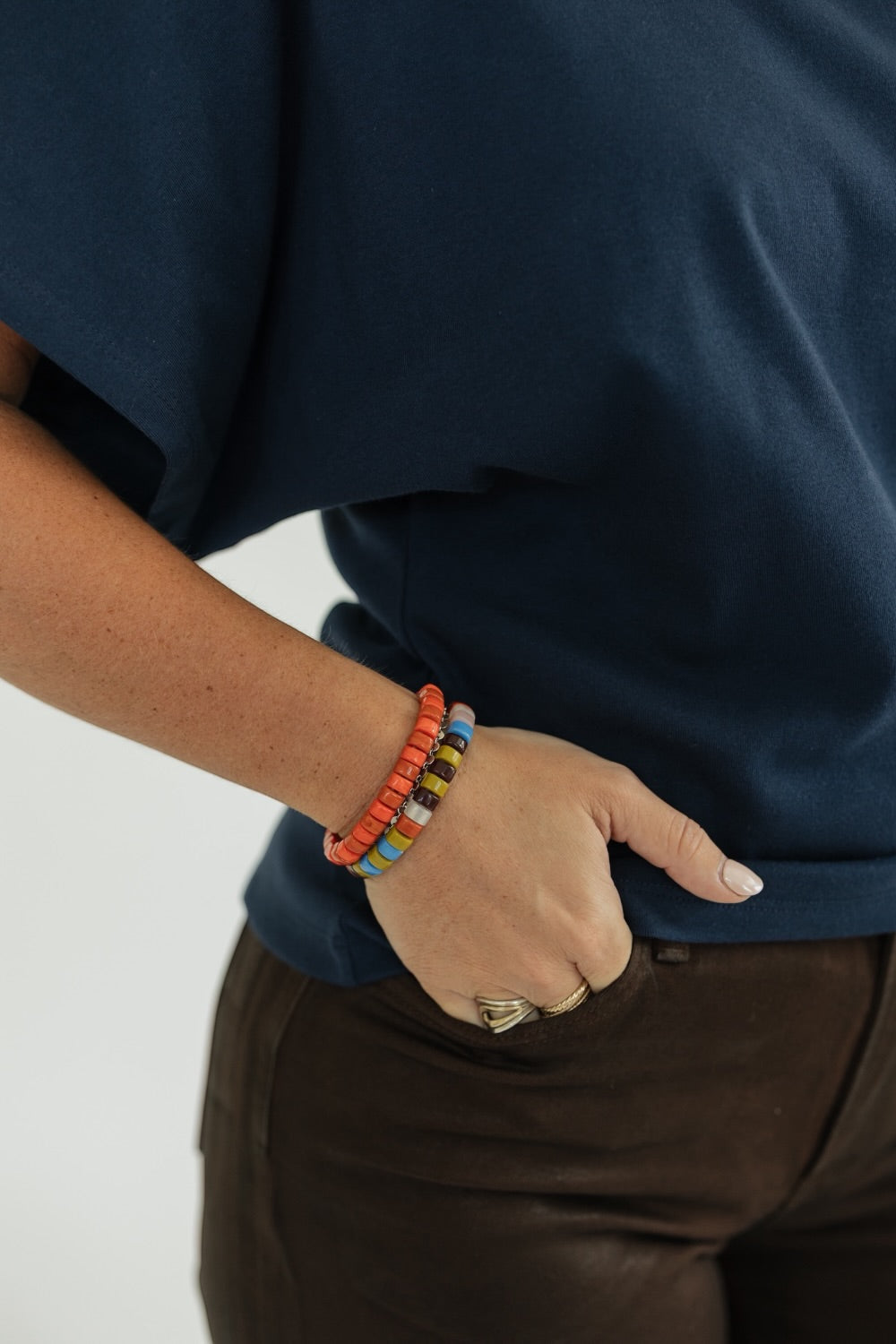 Opaque Glass Bracelet in Natural Multicolor by Noonday Collection