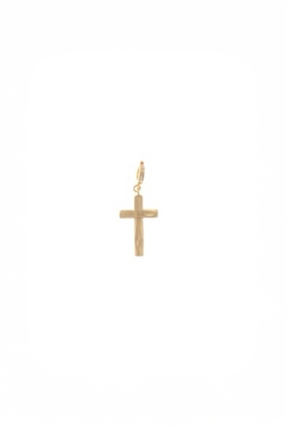 Charm Bar: Brushed Cross Charm