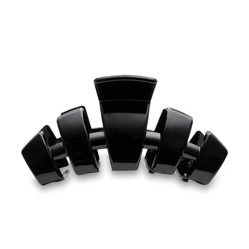 Large Jet Black Claw Hair Clip