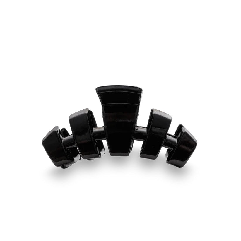 Tiny Jet Black Classic Hair Claw Clip