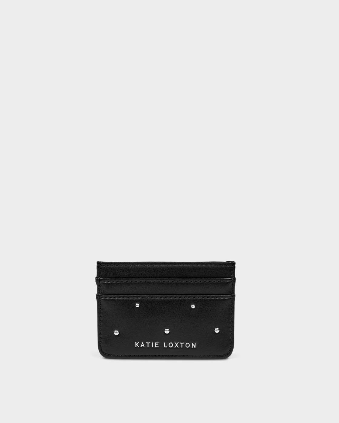 Avery Cardholder - Black Studded